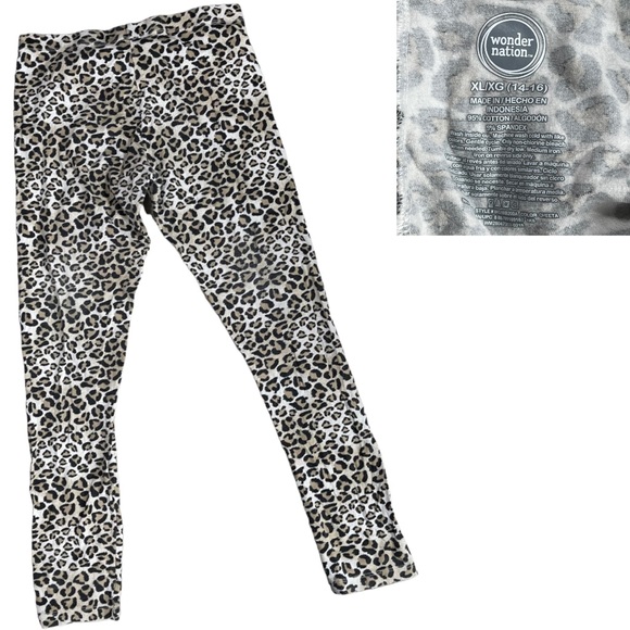 Girls size Xl cheetah & shamrock leggings & 3 shirts bundle - Picture 7 of 13